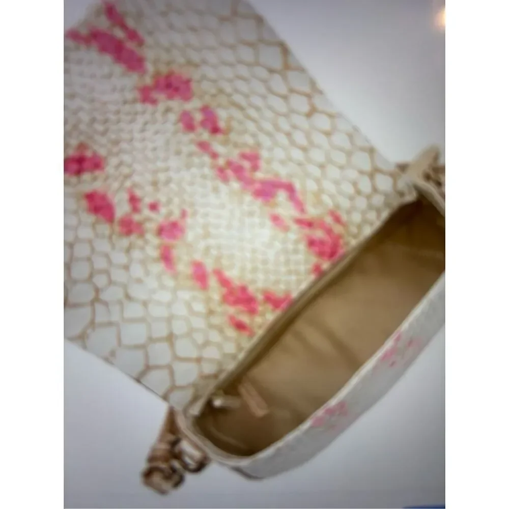 NWT Brahmin Valentia Collection Apricot Rose Briar Crossbody Bag - Picture 4 of 5